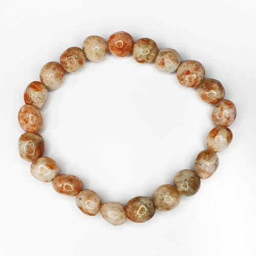 Sunstone Nugget 6-8mm Bead Bracelet 324
